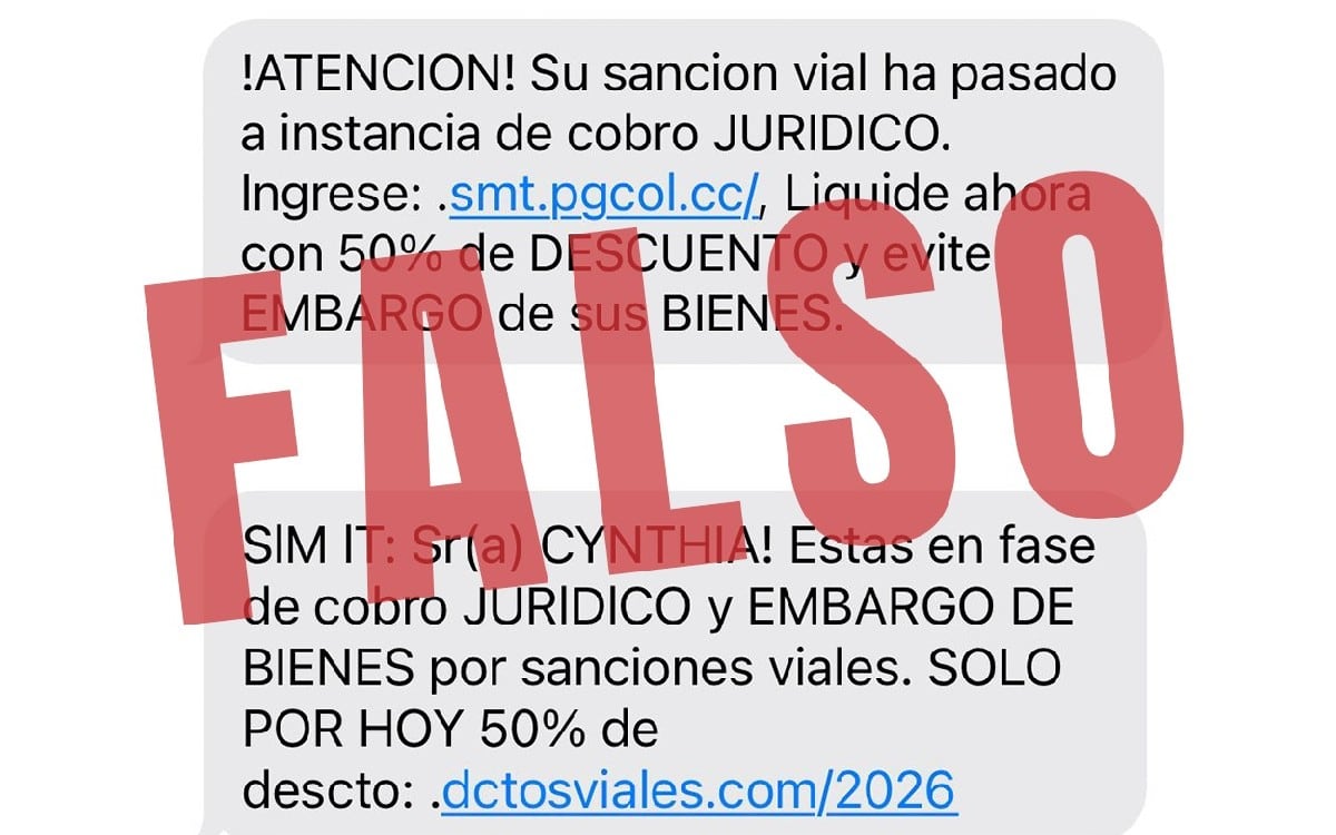 El mensaje con el que intentan estafar a las personas.