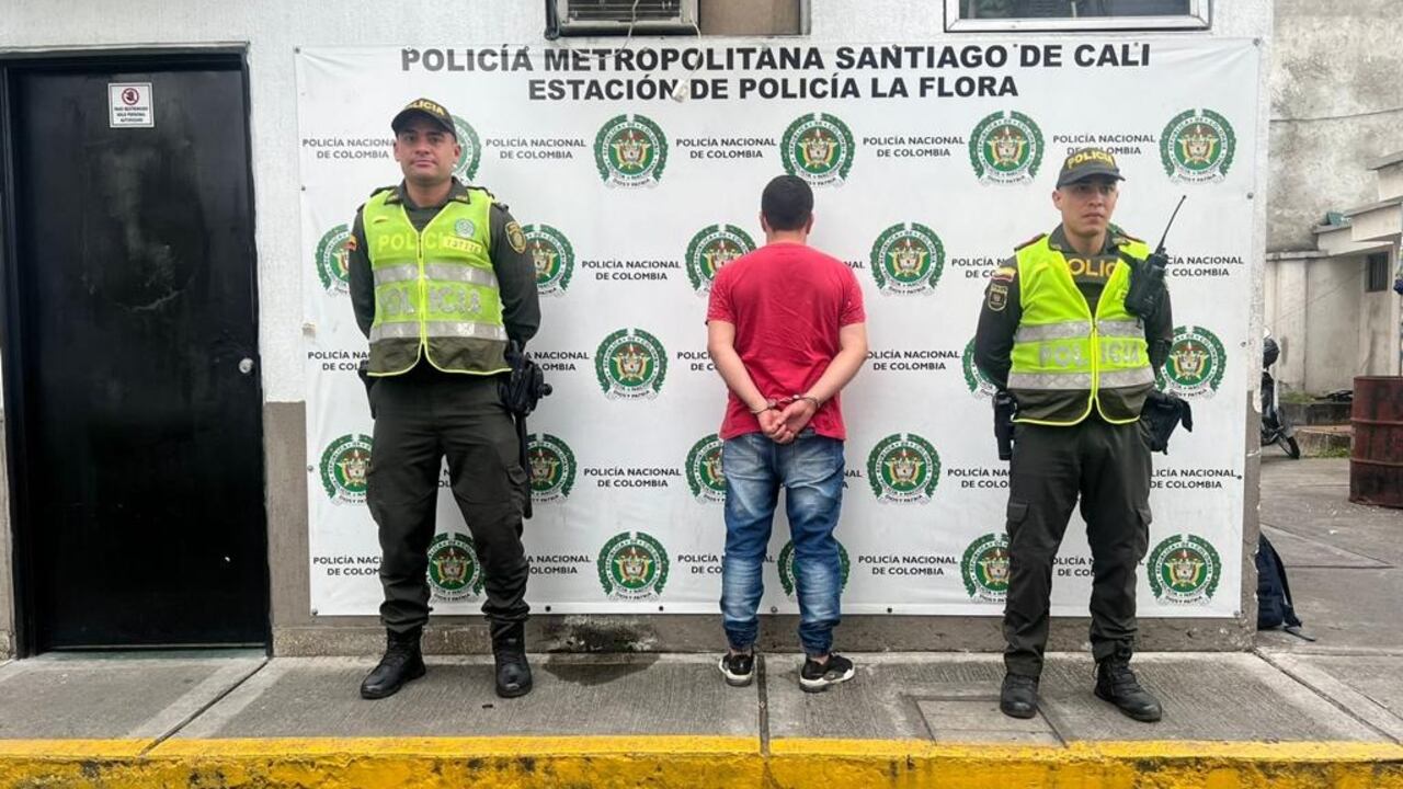 Este hombre fue capturado en el barrio La Flora, donde habría robado elementos de un almacén de cadena, avaluados en $ 260.000.