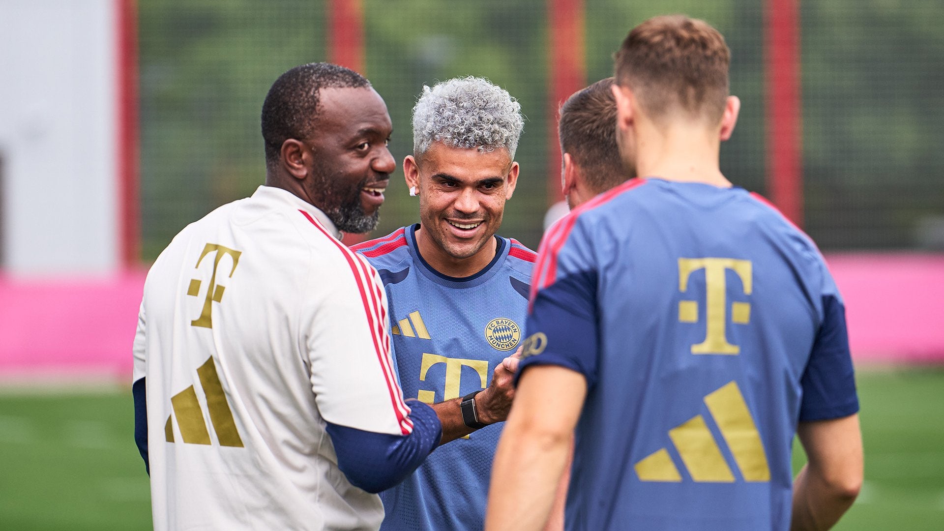 Luis Díaz en el entrenamiento del Bayern Múnich