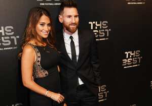 Lionel Messi estuvo al lado de su esposa, Antonella Roccuzzo.