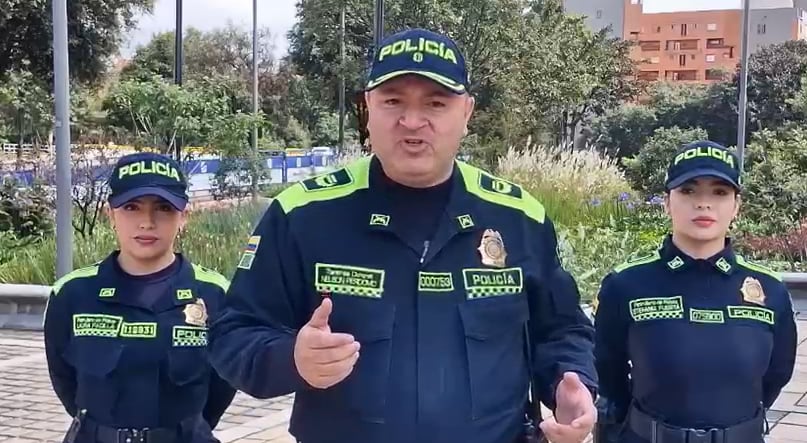 Nelson Perdomo, comandante de la estación de Policía de la localidad de Santa Fe, en Bogotá