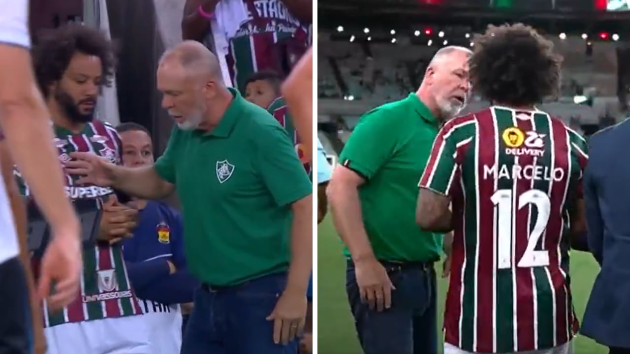 Marcelo y Mano Menezes tuvieron desacuerdo en Fluminense