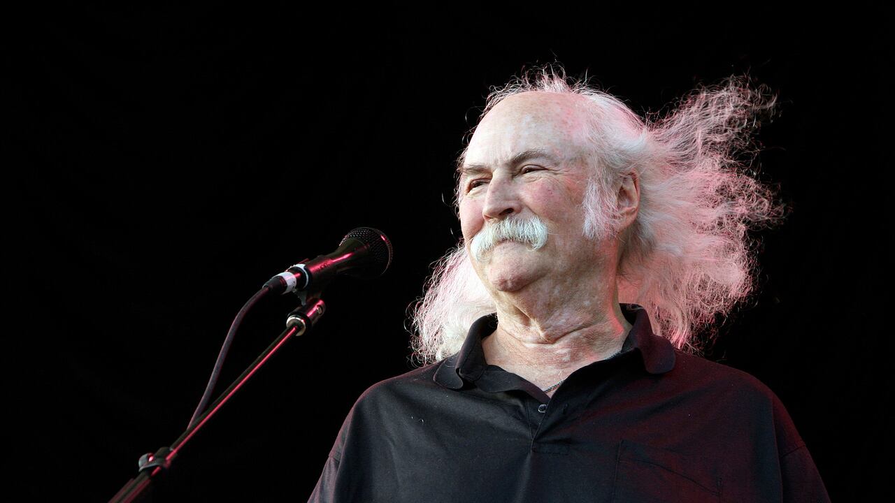 El músico David Crosby durante un concierto benéfico para City Parks Foundation en Central Park SummerStage, en Nueva York.