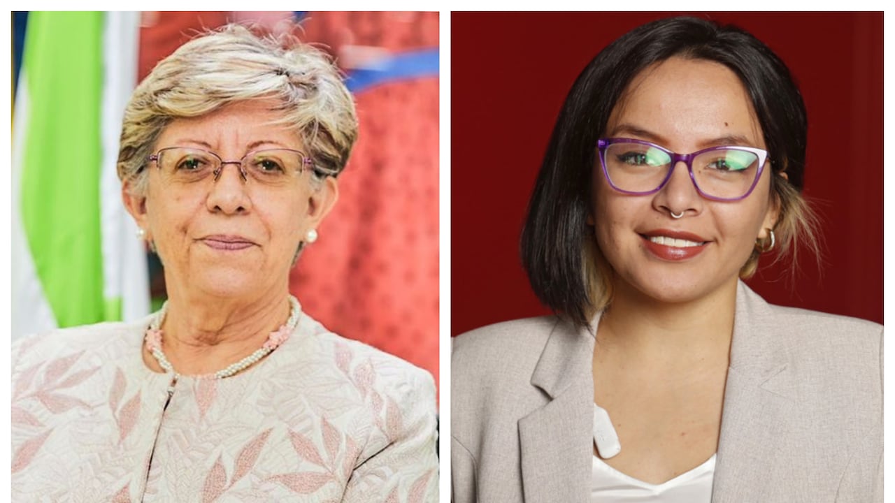 Concha Baracaldo, saliente directora del ICBF, y la representante a la Cámara, Jennifer Pedraza.