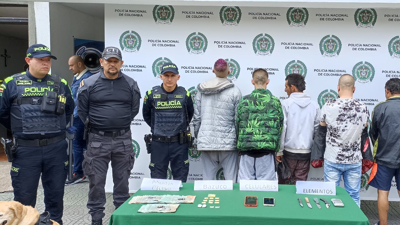 En Manizales capturan a cinco presuntos integrantes de una organización delincuencial.
