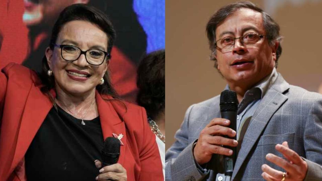 Xiomara Castro y Gustavo Petro