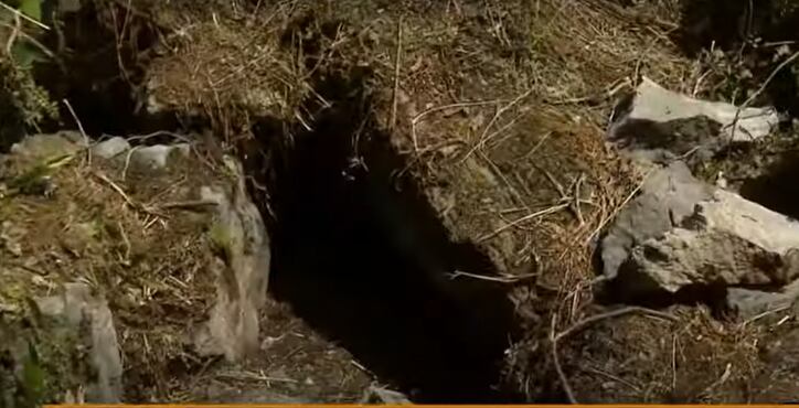 Lugar donde fue sepultado el niño Alexis Delgado.