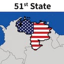 Donald Trump publica la imagen del mapa de Venezuela pintado con la bandera de EE. UU.