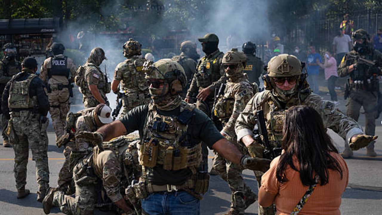 Los agentes del orden han usado medidas represivas para contrarrestar las manifestaciones.