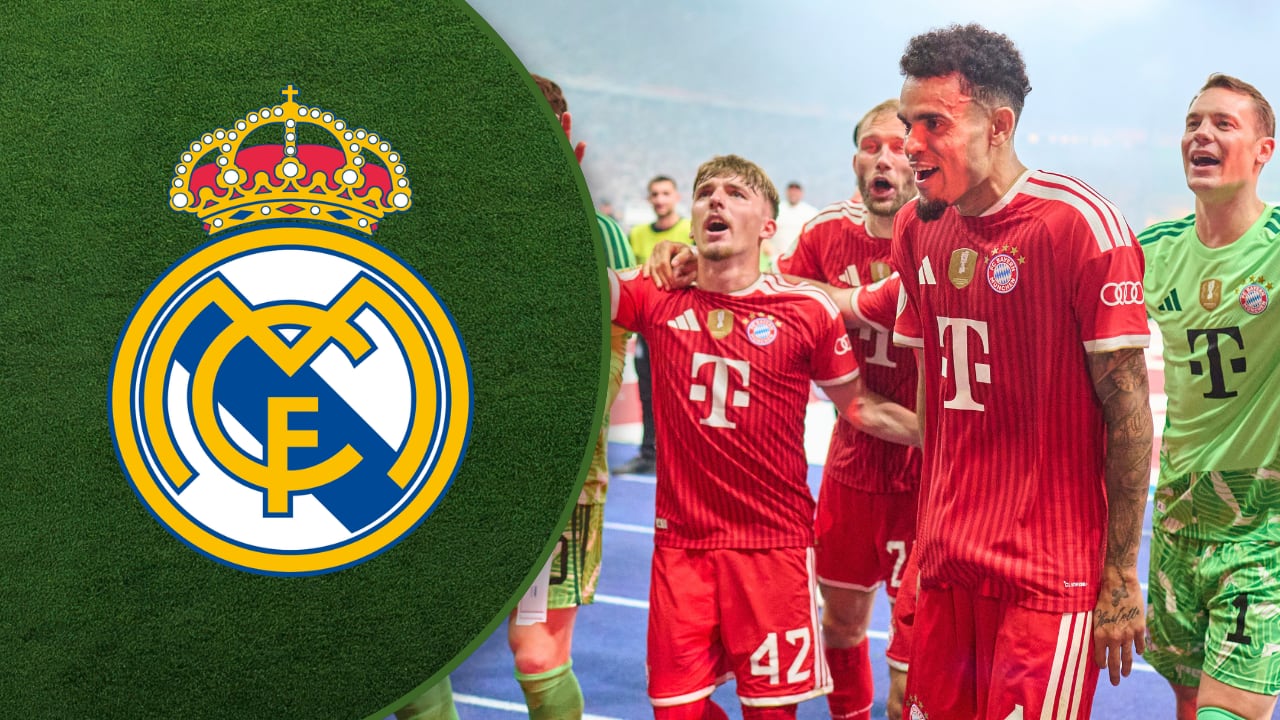 Una joya del Bayern Múnich de Luis Díaz (der.) estuvo fuertemente vinculada con Real Madrid (izq.).