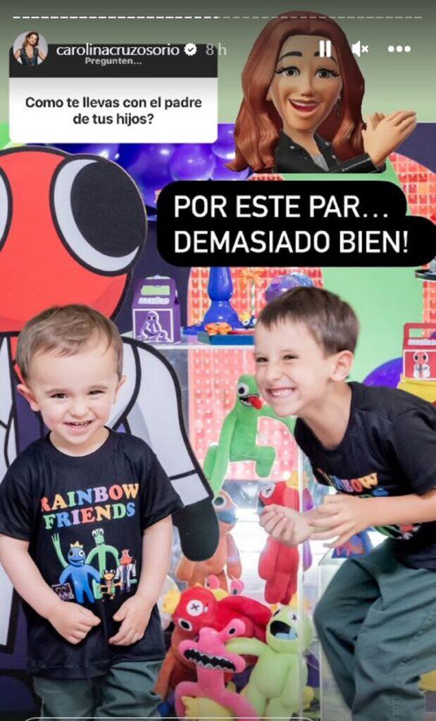 La presentadora reveló cómo se lleva con Lincoln Palomeque.