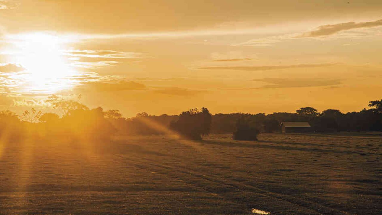 El amanecer es uno de los mayores espectáculos que pueden disfrutar los turistas en Casanare.