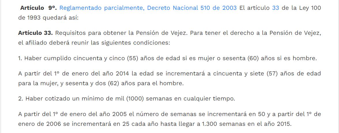 Artículo demandado que generó el histórico pronunciamiento de la Corte Constitucional.