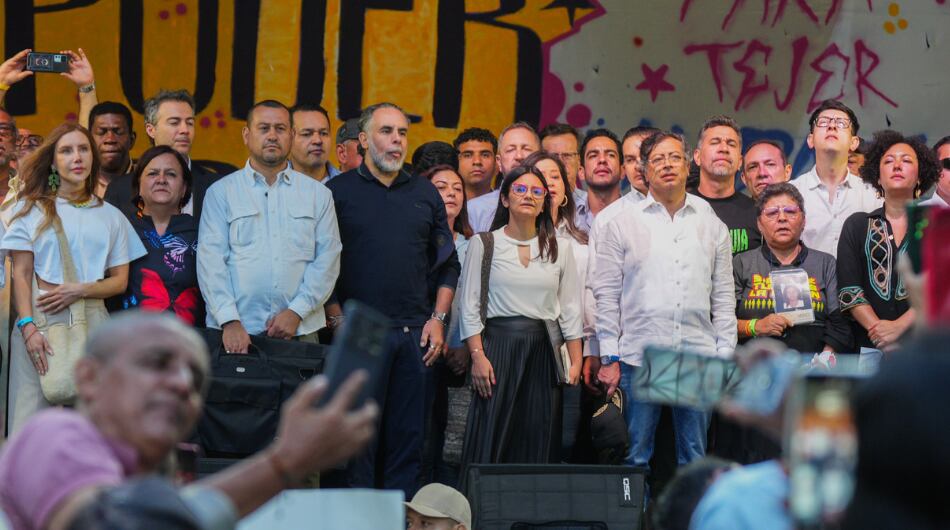 Evento de Gustavo Petro en el centro administrativo de La Alpujarra el pasado sábado 21 de junio.
