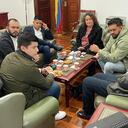 Primera reunión de bancada del Senado de la coalición Verde Centro Esperanza.