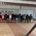 Hombres capturados por la Policía de Cartagena.