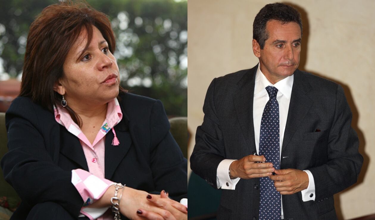 María del Pilar Hurado, exdirectora del DAS, y Bernardo Moreno, exdirector del Dapre, durante el gobierno del expresidente Álvaro Uribe.