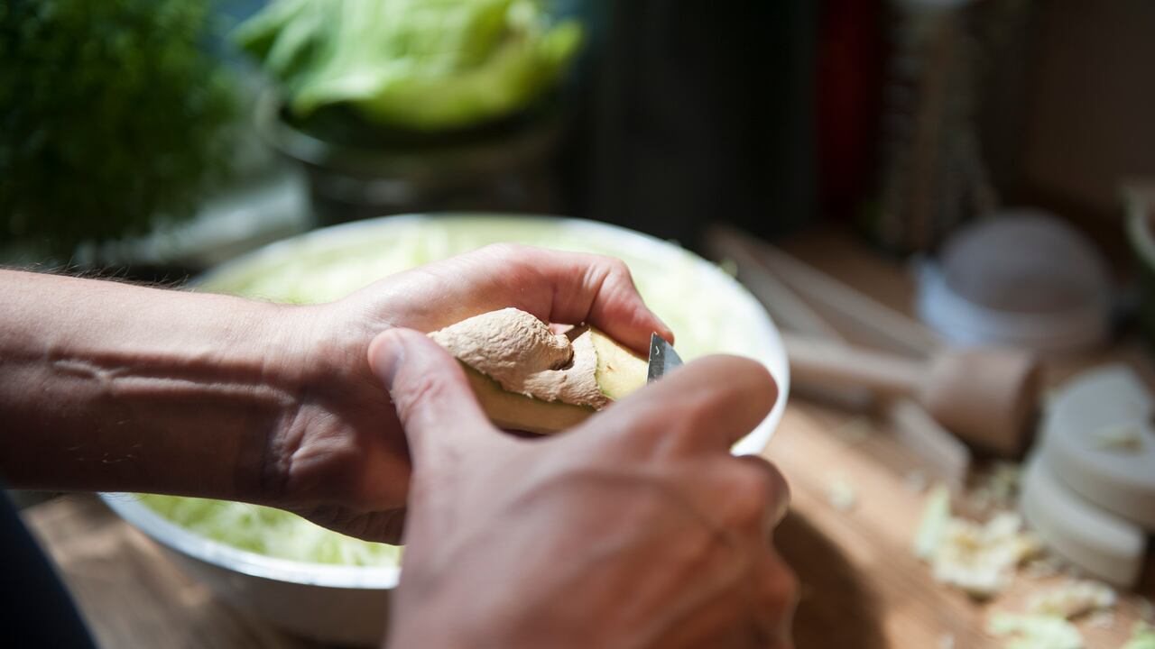 El jengibre tiene propiedades antioxidantes.