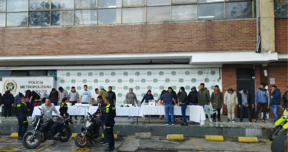 Supuestos integrantes de la banda delincuencial de 'Los Camilos II'.