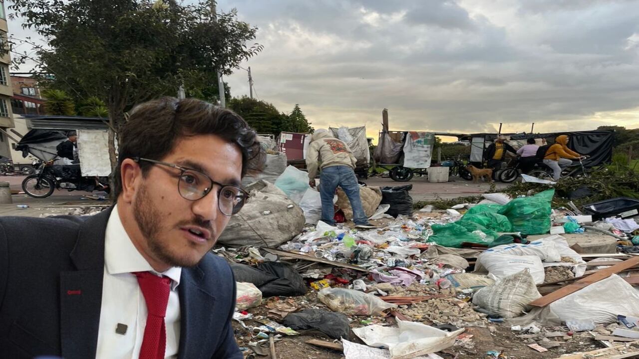 El concejal Juan David Quintero denunció la crisis de basuras en Bogotá.