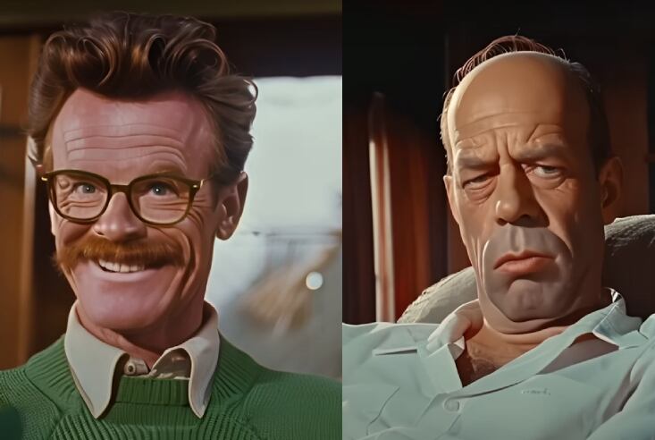 Una IA imaginó cómo se verían los Homero Simpson y Ned Flanders si fueran reales.