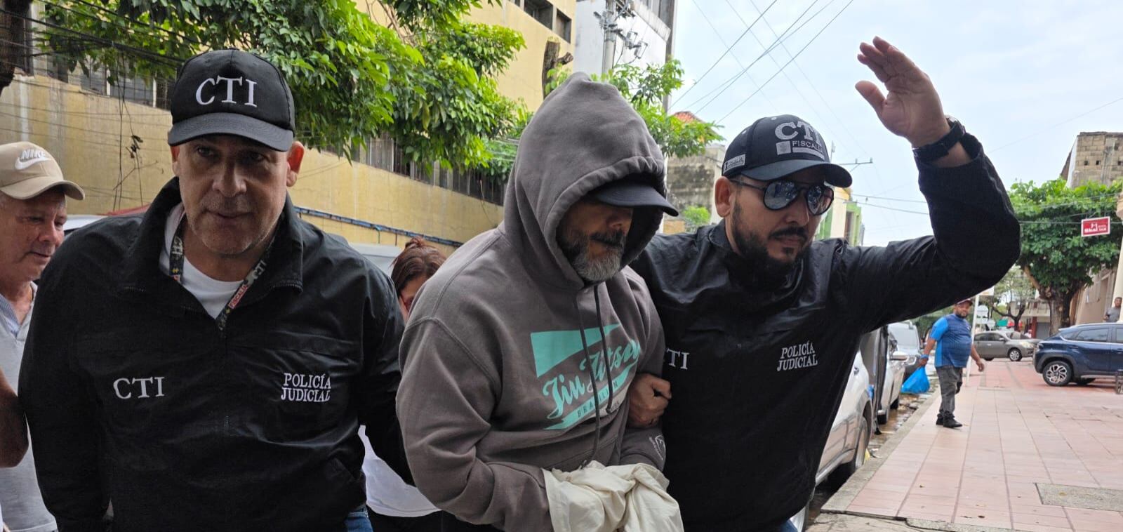 Álvaro Felipe Rivera Ramírez capturado por el CTI de la Fiscalía en Santa Marta.