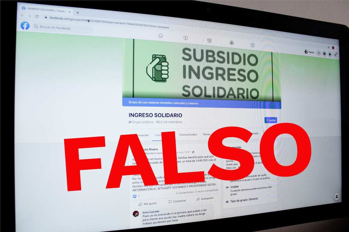 ¡Cuidado! Página web falsa con la que engañan a beneficiarios de Ingreso Solidario