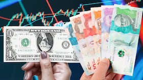 Dólar y pesos Colombianos