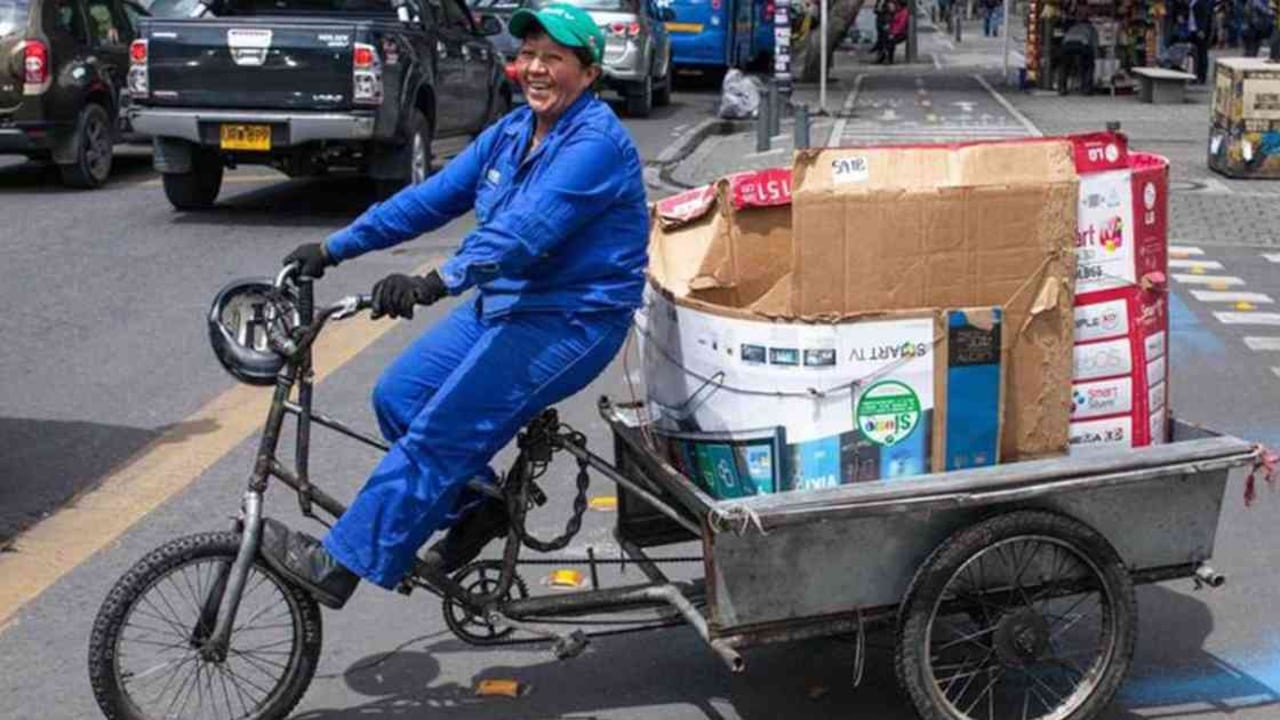 En Colombia hay más de 30.000 recicladores, agremiados en 319 organizaciones, de 27 departamentos. Foto: archivo Juan Arredondo.