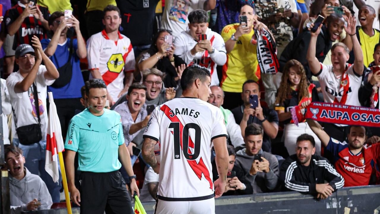 James Rodríguez debutó con Rayo Vallecano.