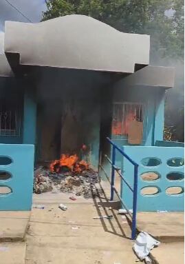 Lugar donde se adelantaba el conteo de votos.