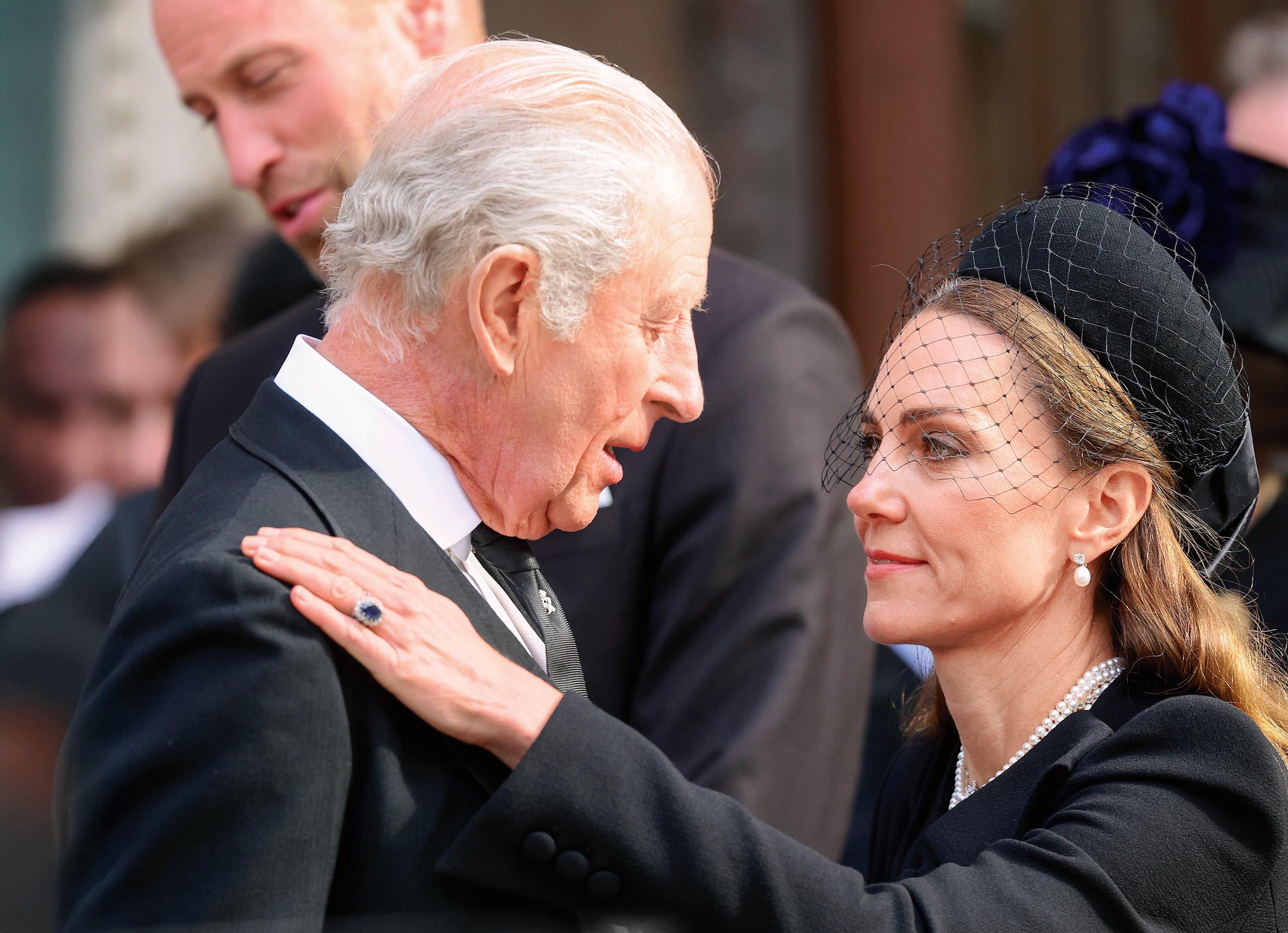 La princesa de Gales y el Rey Carlos III.