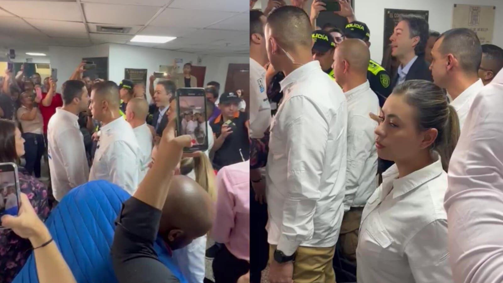 Agarrón de Daniel Quintero con un concejal de Medellín