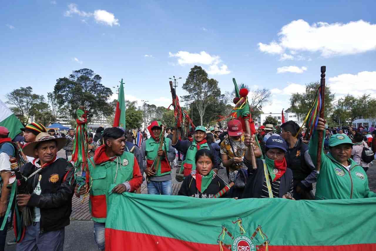 Los indígenas exigen al gobierno la protección de sus territorios ancestrales. Foto: Guillermo Torres