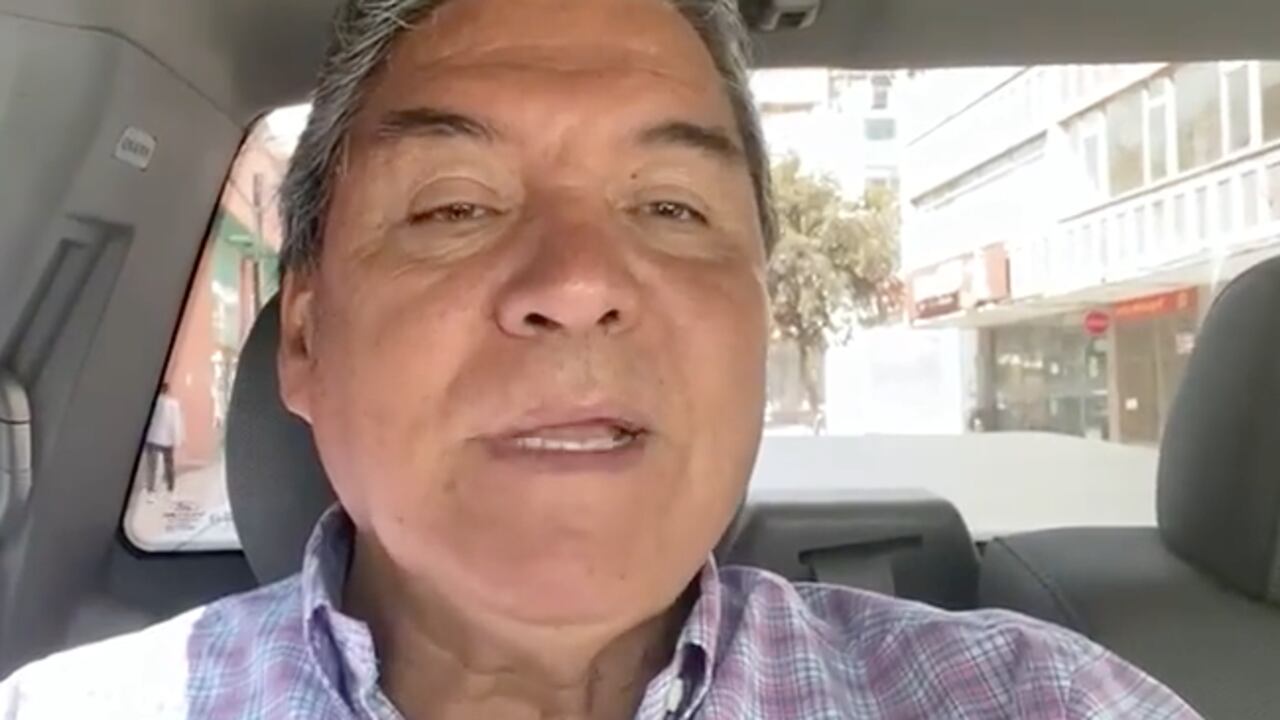 Alfonso Medrano, vocero del gremio de camioneros.