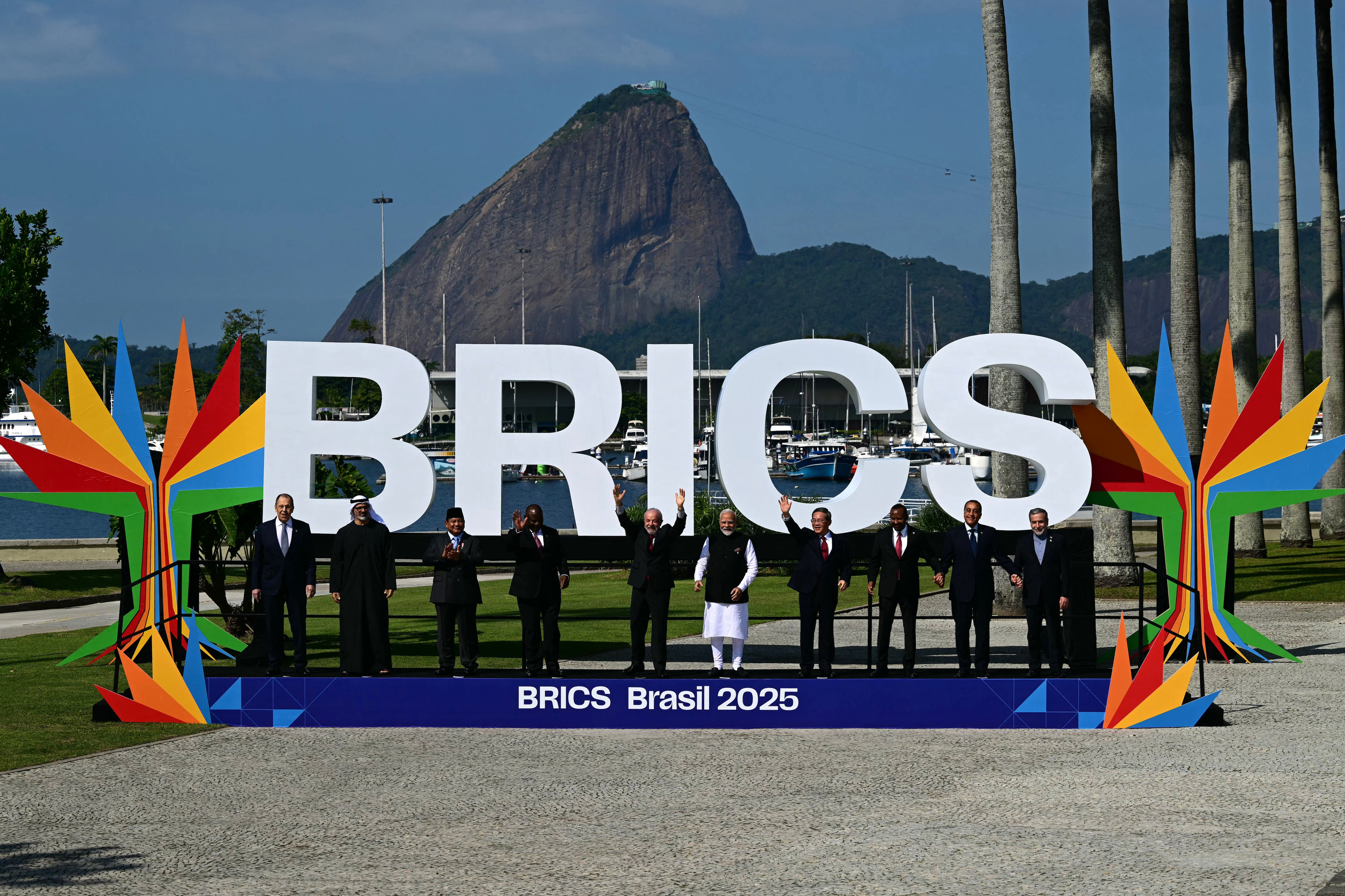 Foto oficial durante la cumbre de los BRICS en Río de Janeiro, Brasil, el 6 de julio de 2025.