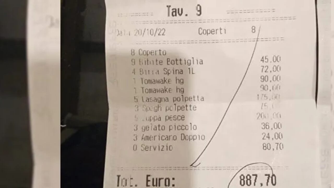 Una familia antioqueña que viajó recientemente a conocer el Vaticano, denunció que en un restaurante que está ubicado frente a la Santa Sede le cobraron una millonaria cuenta por un almuerzo.