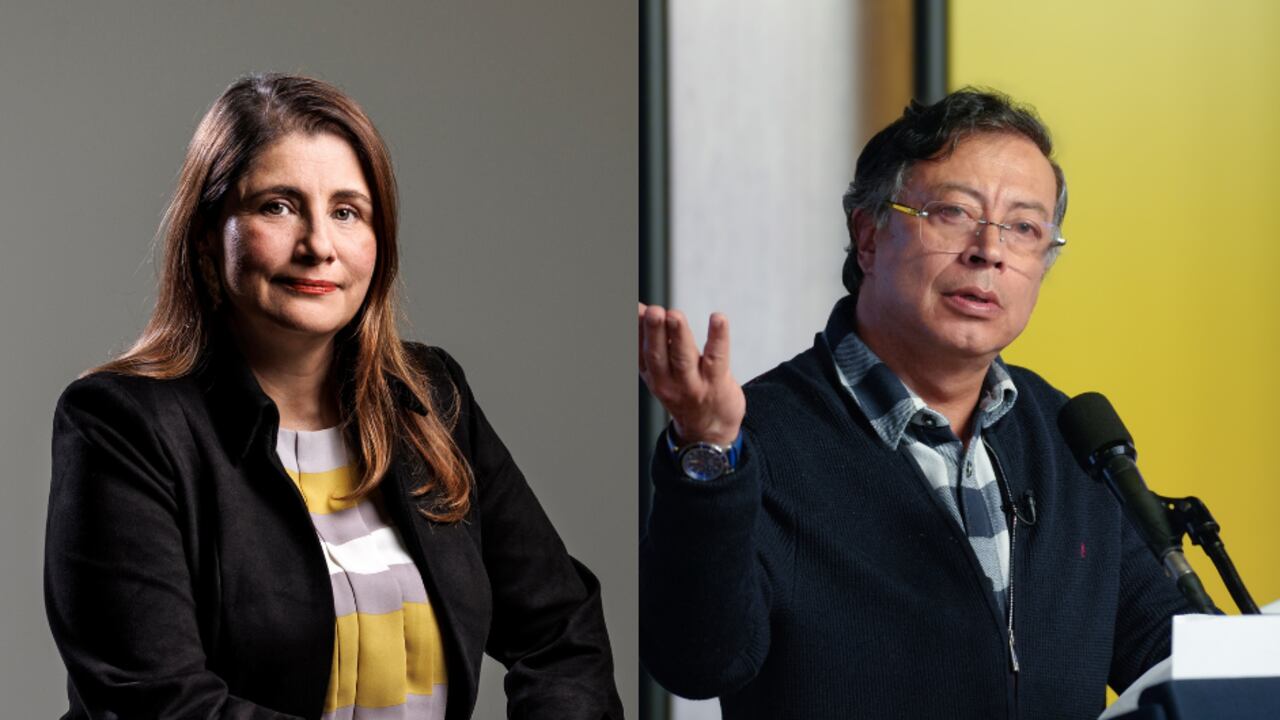 Defensora del Pueblo, Iris Marín, y Gustavo Petro.