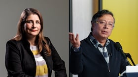 Defensora del Pueblo, Iris Marín; y Gustavo Petro.