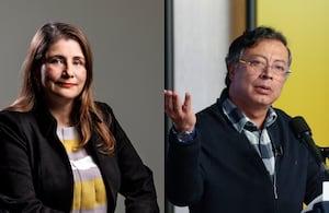 Defensora del Pueblo, Iris Marín; y Gustavo Petro.