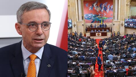 Miguel Gómez Martínez, ministro de Hacienda, y el Congreso de la República.