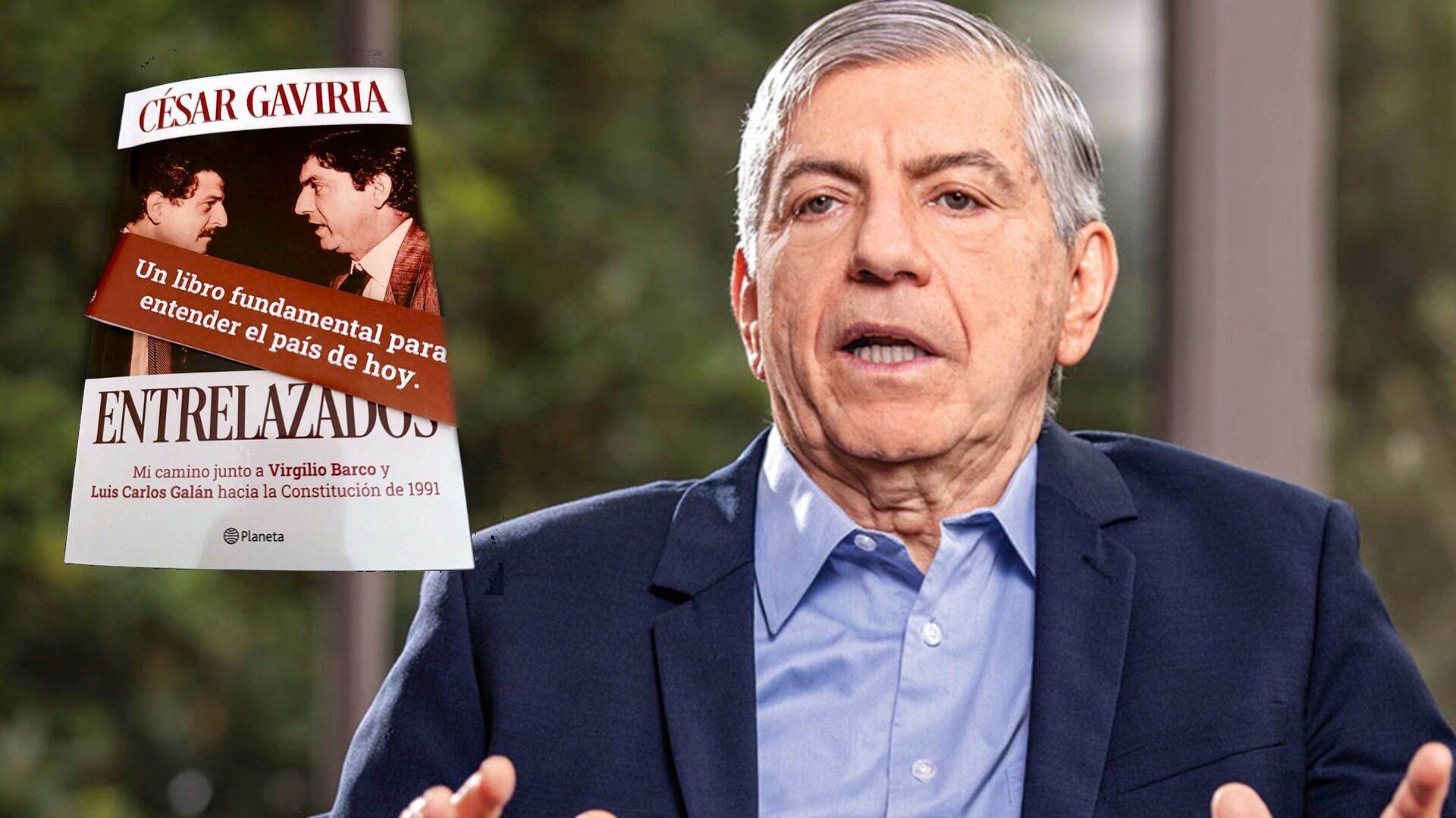 César Gaviria lanzará su libro 'Entrelazados'.