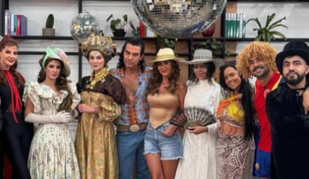 Presentadores de Día a Día disfrazados.