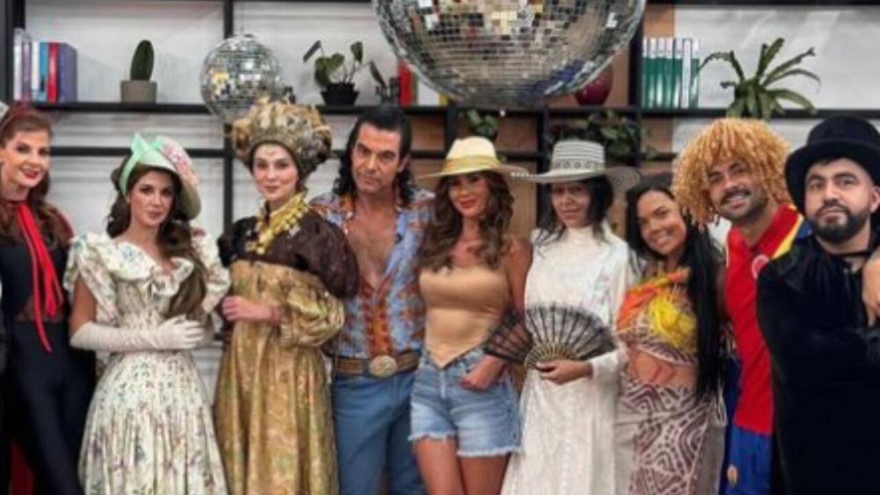 Presentadores de Día a Día disfrazados.