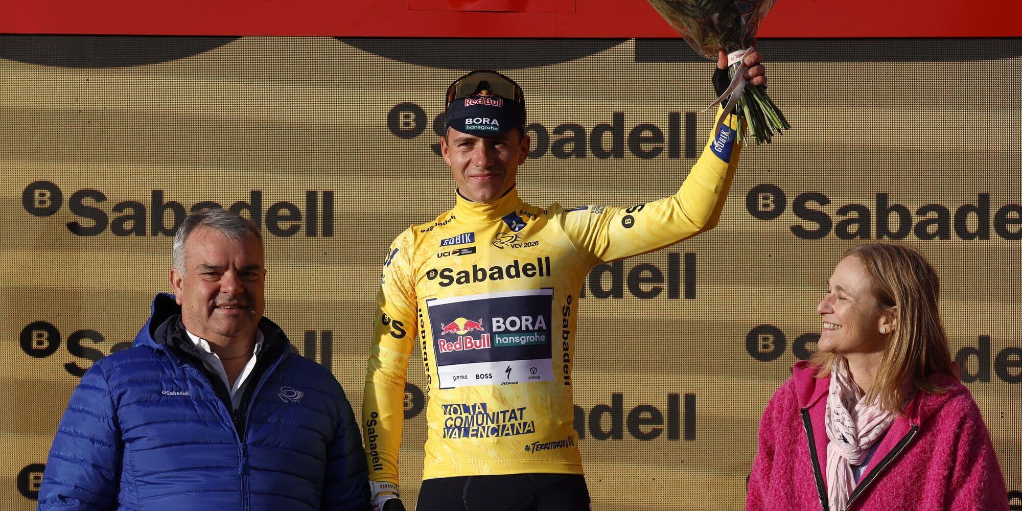 Remco Evenepoel, líder de la Vuelta a Valencia.