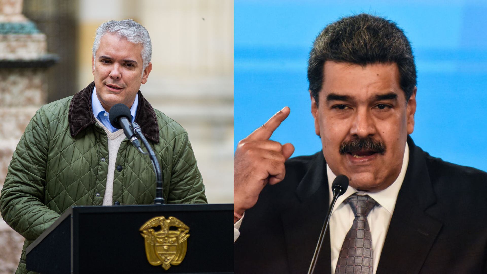 Iván Duque y Nicolás Maduro