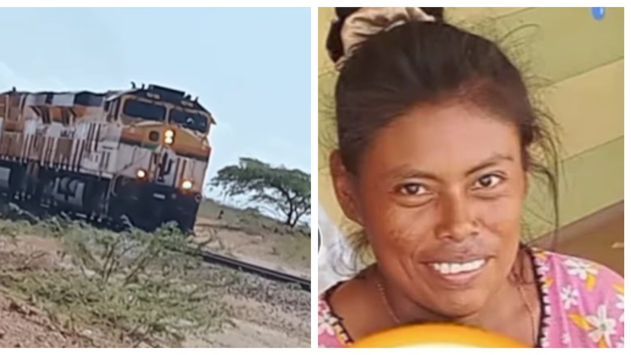 Mujer que murió arrollada por un tren cuando iba a un jagüey a buscar agua en La Guajira.
