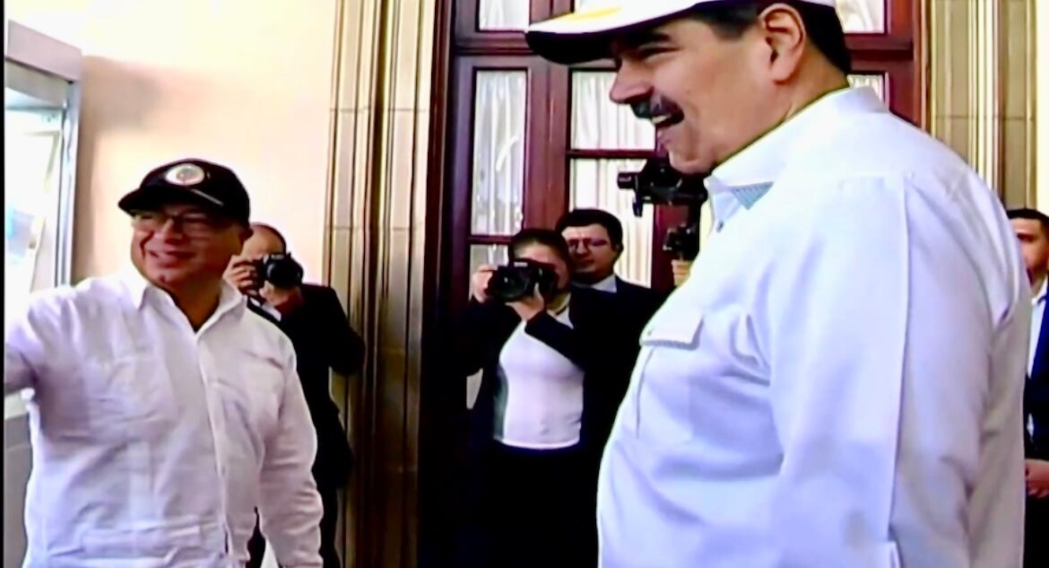 Presidente Gustavo Petro y Nicolás Maduro