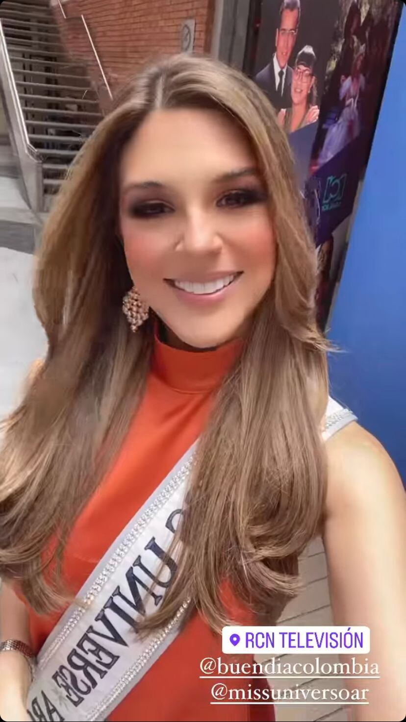 La reina estuvo en Buen día, Colombia