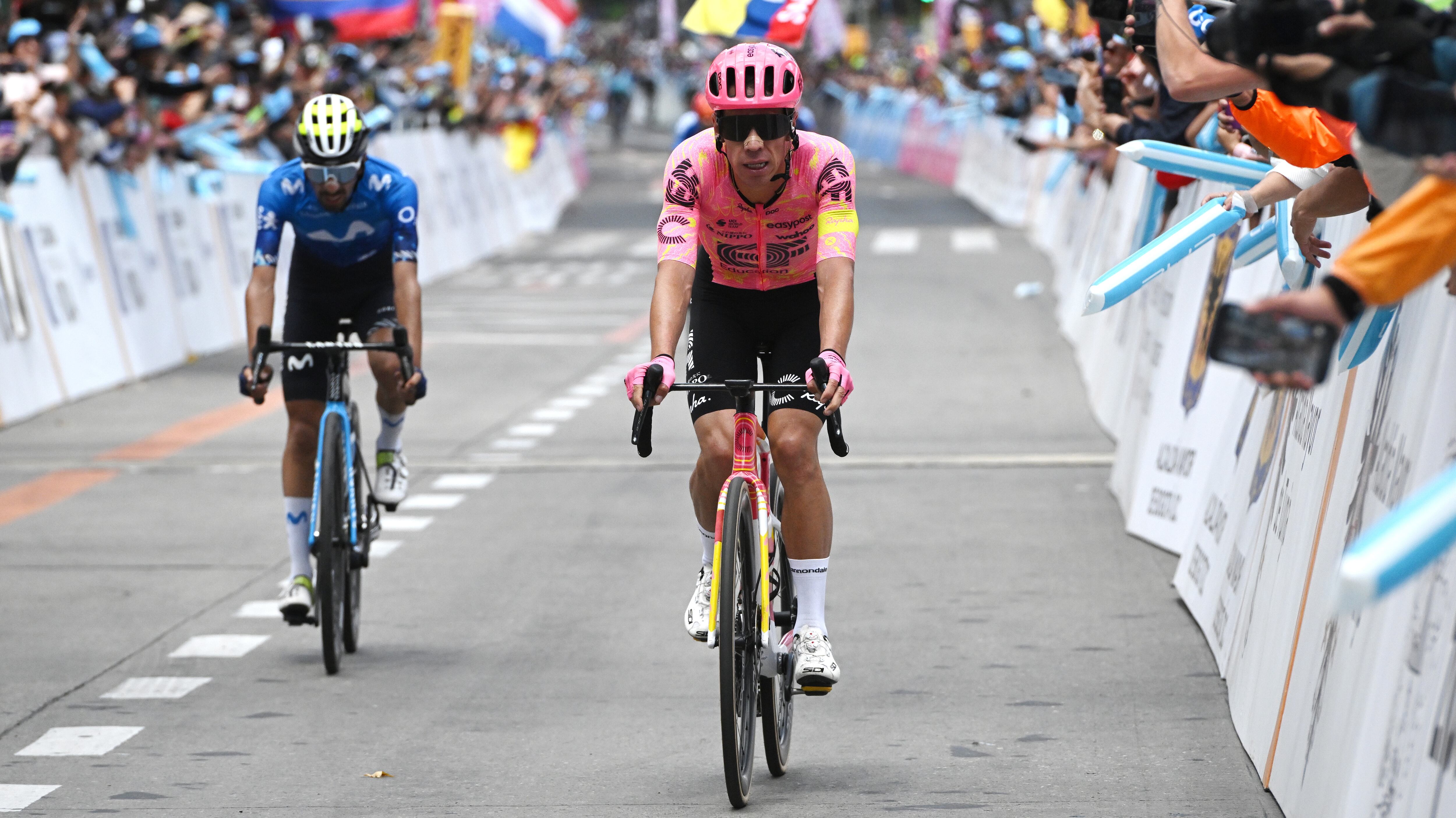 Rigoberto Urán, además, llenó de elogios a su pareja, Michelle Durango, por el acompañamiento que le ha hecho en todos estos años.